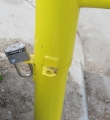 padlock on gate